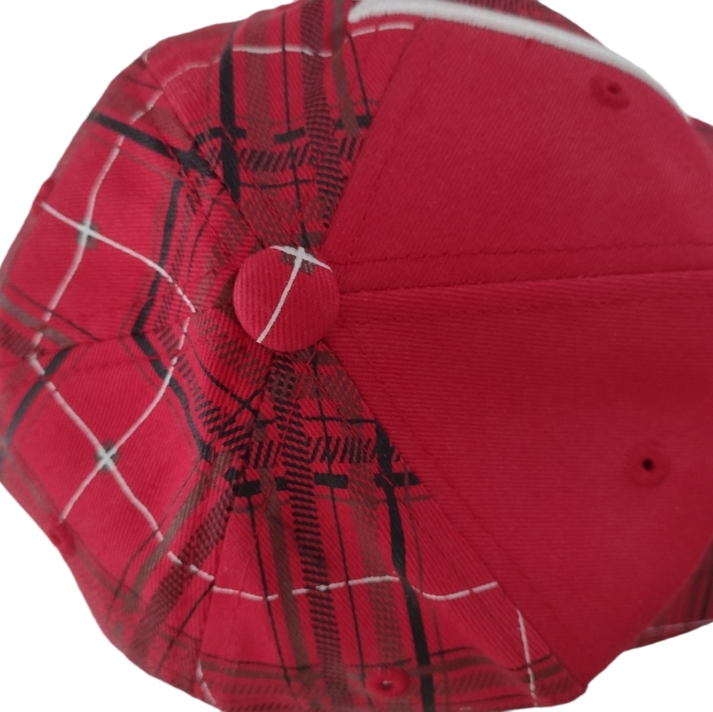 FLY NWT plaid Hat red. SM/MD. Flex fit. Never worn. 6 panel. - Picture 5 of 8